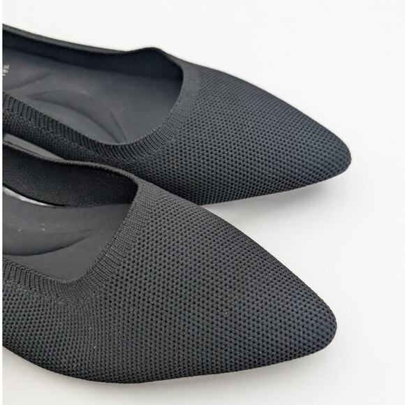 Anne Klein Black Suede Kitten Heels - Picture 9 of 11